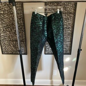 J Crew jacquard patio pant size 6 tall